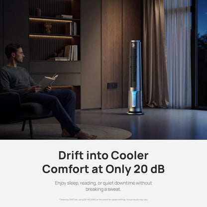 DREO TurboCool Misting Fan 516, 5℉ Drop Cooling Fans that Blow Cold Air
