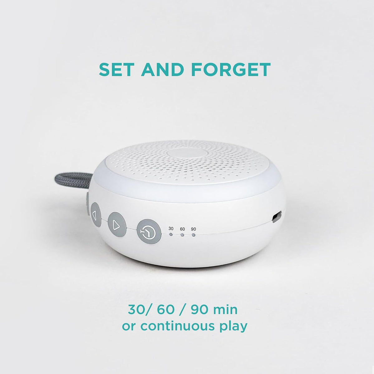 LittleHippo White Noise Machine | Portable Sound Machine for Babies, Kids, Adults | Sleep Soother | 19 Soothing Sounds | Long Battery Life | Travel, Registry, Baby Shower, Gift