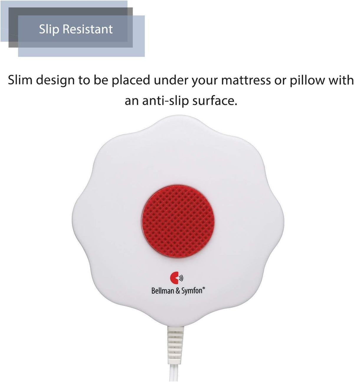 Bellman & Symfon Bed Shaker - Vibration Alert for Deaf and Hard of Hearing - Emergency Notification Aid for Seniors and Assisted Living Support - Not a Standalone Product - Bellman Accessory