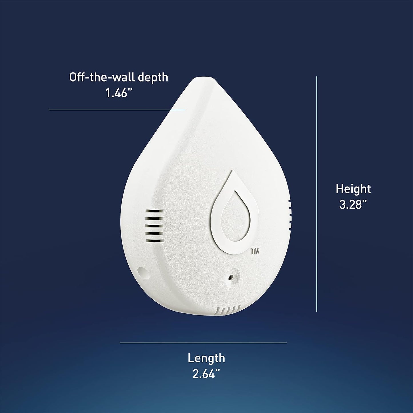 Moen 920-005 Flo Smart Water Leak Detector, White, 3-Pack