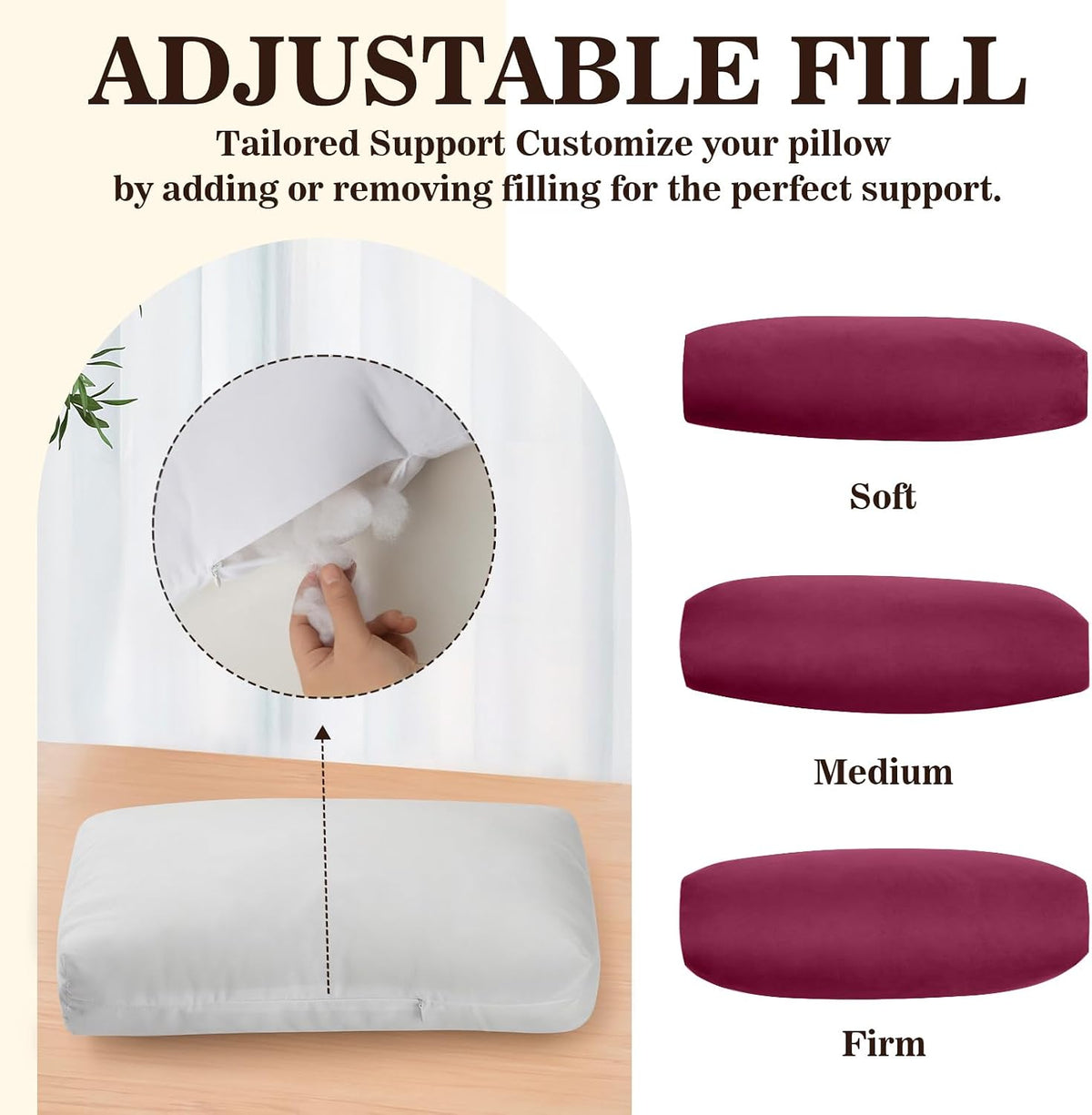 Recliner Headrest Pillow, Adjustable Comfort Neck & Head Support Pillow
