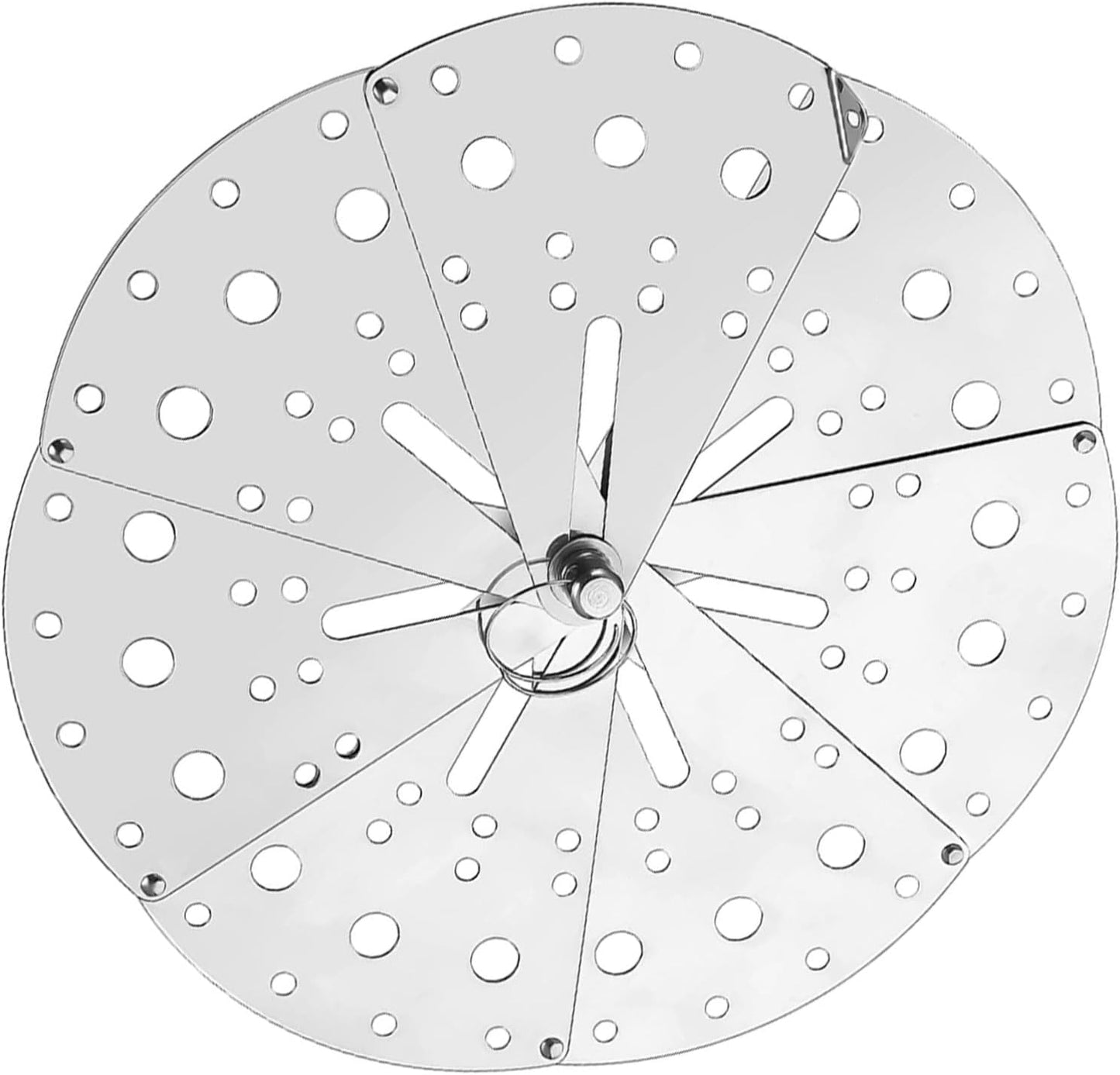 SHINEOFI Adjustable Stainless Steel Overflow Stopper Lid Multifunctional Anti-spill Cover for Pots and Pans, Expandable Kitchen Spill Prevention Accessory