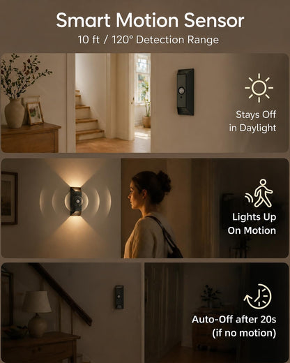 HOEOSE 2 Pack Motion Sensor Wall Light Rechargeable Wall Sconce with Remote | Battery Operated Wall Sconces, 3 Color Temps, Dimmable, Magnetic Wireless Wall Lamp for Hallway, Stair, Entryway, Renters