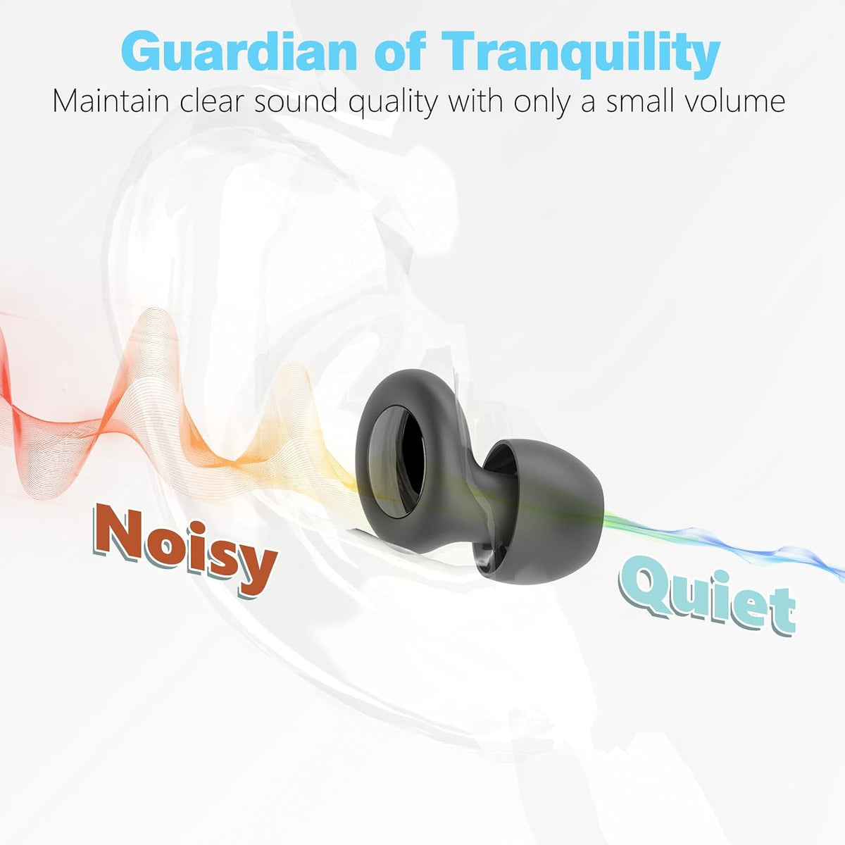 Ear Plugs for Sleeping Noise Cancelling – 30dB Reusable Silicone Earplugs with 8 Ear Tips & Case, Ideal Sleep Ear Plugs, Soft & Cozy Hearing Protection for Sleep, Concerts, Work, Travel & Focus