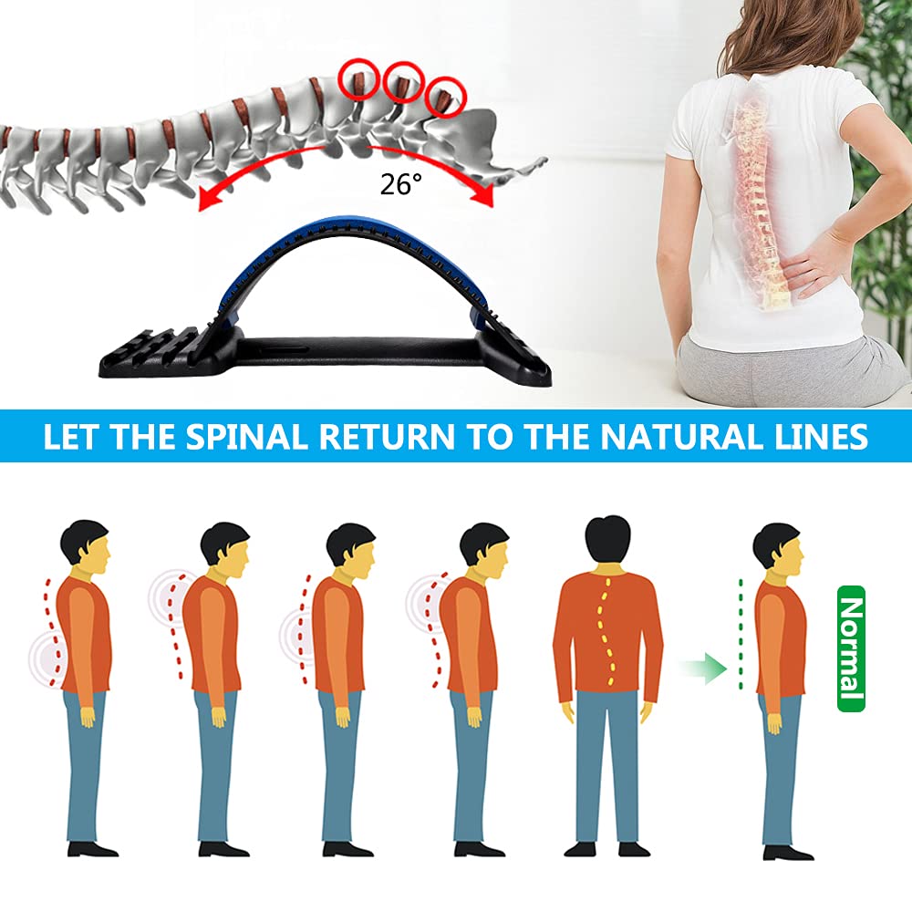 JUMPOW Back Stretcher,Lumbar Cracker Board for Lower Back Pain Relief
