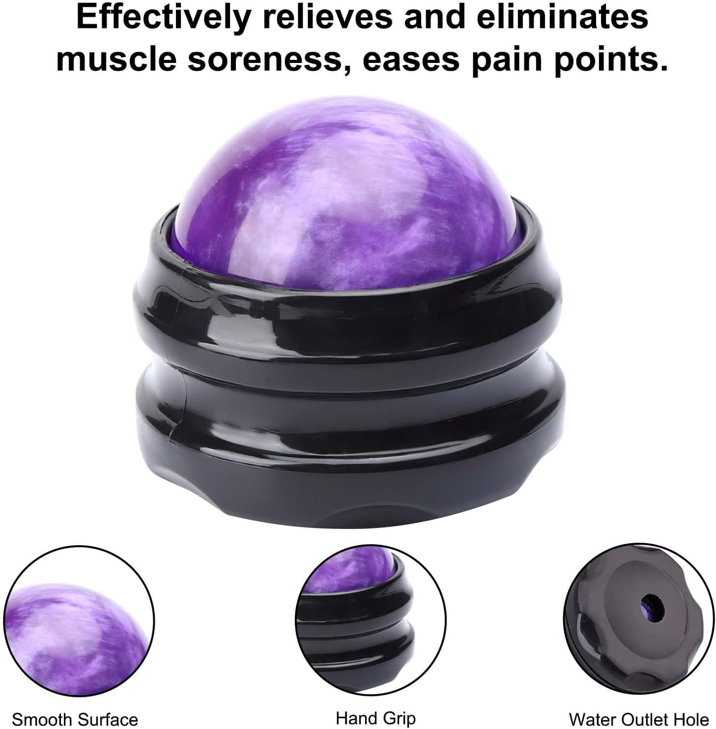 WOVTE Massage Ball, Lacrosse Balls, Self Massage Tool for Sore Muscles, Shoulders, Neck, Back, Foot, Body, Deep Tissue, Trigger Point, Muscle Knots, Yoga and Myofascial Release (Green)