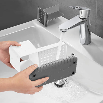 Toothbrush Holders for Bathroom Counter Organizer and Storage (White) | Easy To Clean, Drainage, Non-Slip, Detachable, Kids Electric Toothbrush and Toothpaste Holder for Bathroom