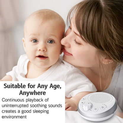 Sound Machine Loud White Noise Machine Nonstop Brown Noise Sleep Machine 30 Soothing Sounds for Baby Kids Adults Pink Noise Sounds Machine 36-Level Vol 4 Timer Memory Function for Home Travel Office