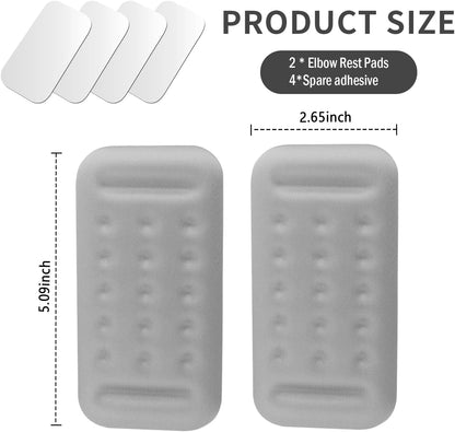 2PCS Car Arm Rest Elbow Pads,Comfortable Car Arm Rest Cushion with Memory Foam Pad for Arm Support,Universal Car Door Armrest Pad Car Interior Accessories (Black)