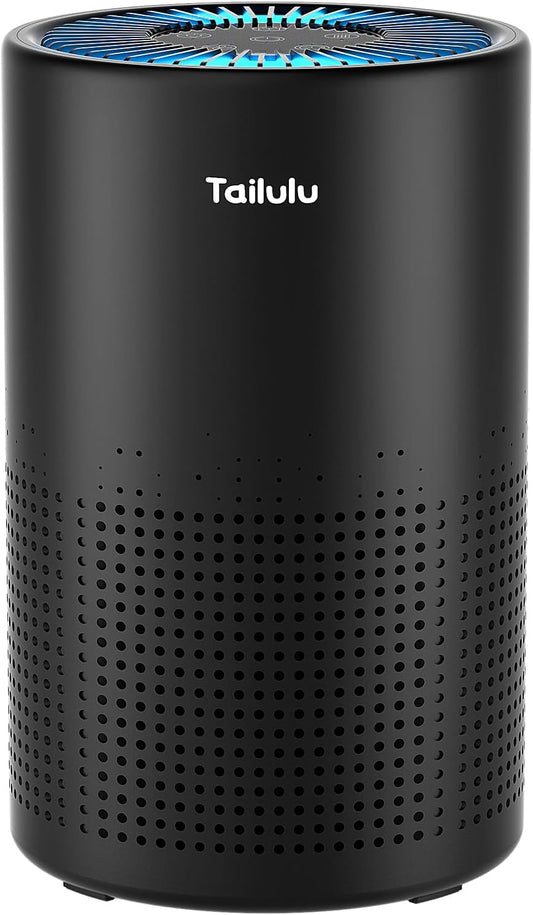 Tailulu Air Purifiers for Home 1200 Ft², H13 True HEPA Air Purifier Bedroom | Sleep Mode, Speed Control, Timer, Quiet Air Cleaner For Odor Dust Smoke Pollen
