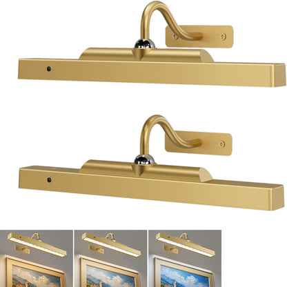 Picture Light for Wall, 12" Rechargeable Wireless Battery Operated Painting Lighting, Dimmable LED with Remote 3CCT for Wall Art Gallery Display (Black)