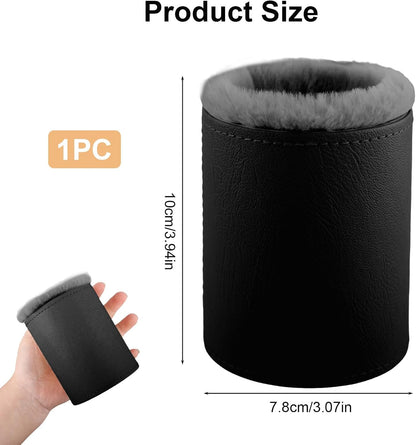 Glasses Holder for Nightstand, Plush Lined Eyeglass Case Stand with Protective Leather Exterior