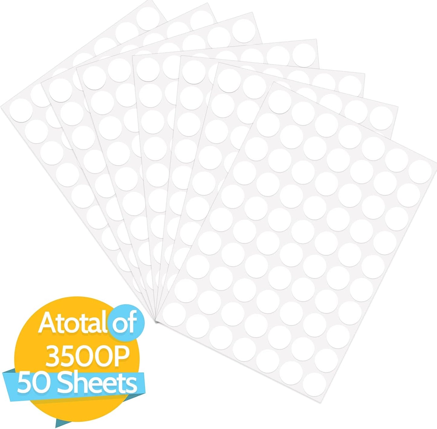 3500 Pieces Dot Stickers, 3/4 inch Color Coding Labels, 10 Color Circle Price Stickers for Office Classroom Student