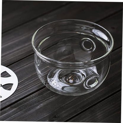 Electric Tea Kettle Base Glass Teapot Stand Insulated Heating Pad Stylish Glass Base for Stovetop Tea Pot