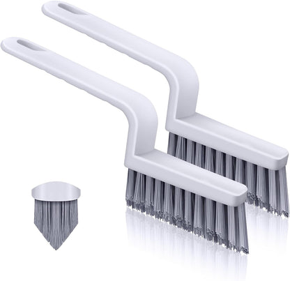 Lumkew Grout Cleaner Brush V Shape, Stiff Grout Cleaning Brushes for Tile Floor, Handheld Grout Scrub Brush Set for Shower, Bathroom, Kitchen, Household Use,2 pcs | Stiff Grout Cleaning Brushes For Tile Floor, Handheld Grout Scrub Brush Set For Shower,