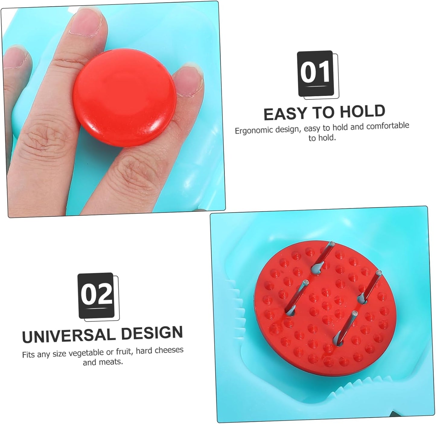 Cabilock 2pcs Food Grater Finger Guard Creative Compact Finger Protector for Food Safety Random Color