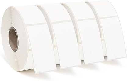 ESSENTIAL 500 Dissolvable Food Labels, 1 x 2 Inch Blank White