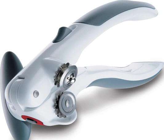 Zyliss Lock N' Lift Can Opener - Can Opener with Lid Lifter Magnet - Manual Can Opener with Locking Mechanism - Safe and Easy-to-Turn - Stainless Steel – Green
