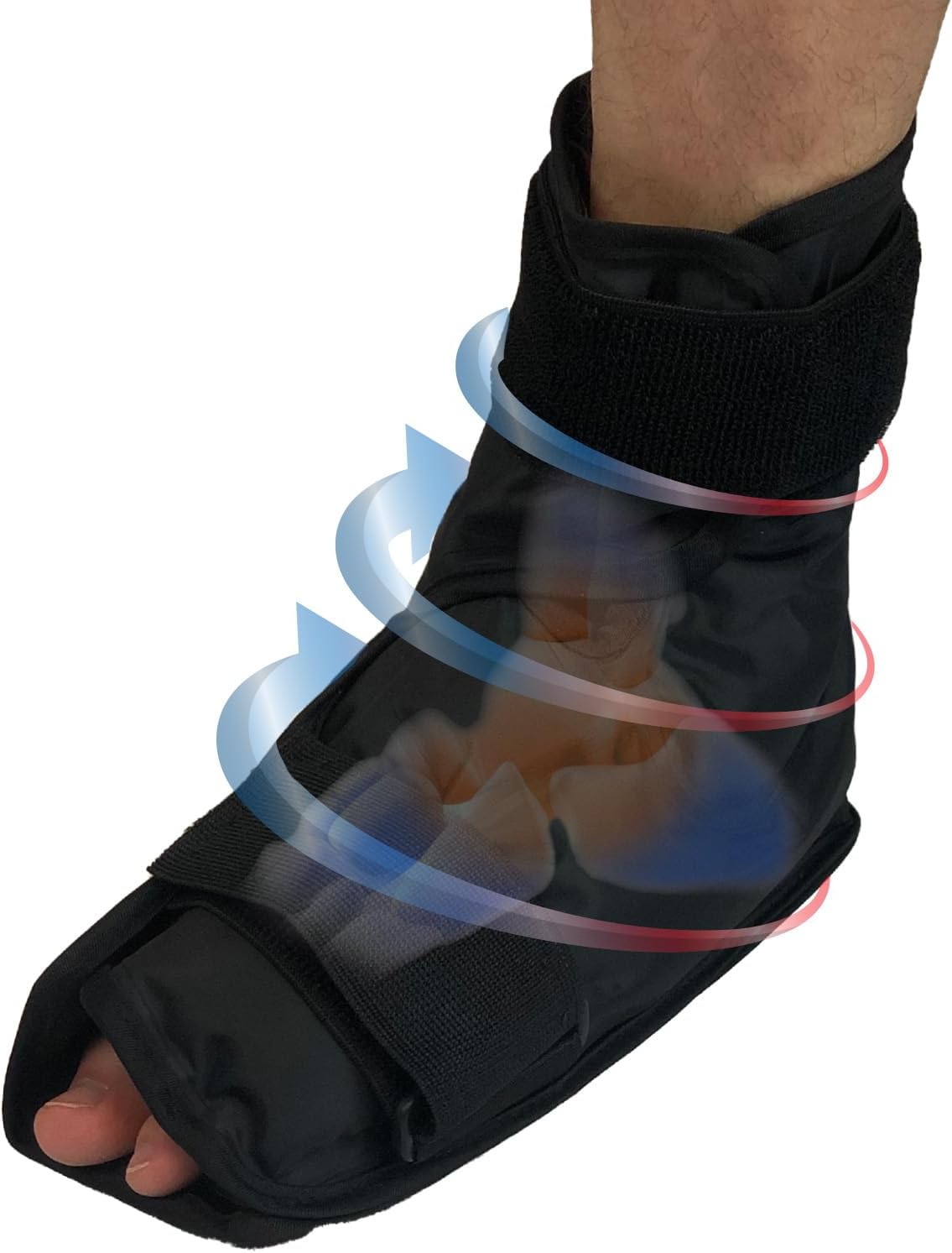 Foot & Ankle Pain Relief Hot/Cold Gel Wrap, Targets All Areas - Large