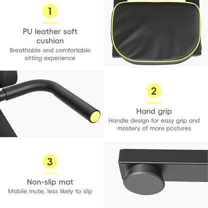 Mini Inversion Table, Traction Table for Back Pain Relief, Foldable Compact Spine Decompression Machine, Inversion Tables for Home Back Stretcher