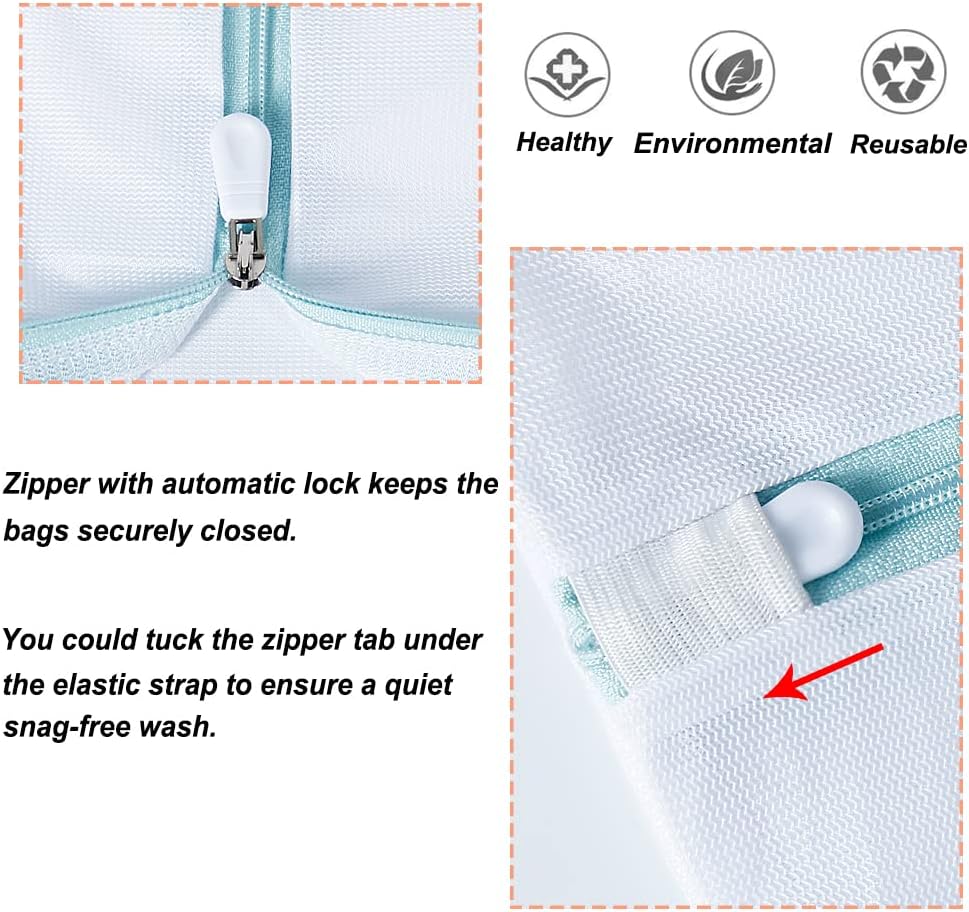 Tenn Well 3Pcs Mesh Laundry Bags For Shoes Sneakers Fits Size 12 | Mesh bags for trainers, tennis shoes, slippers, washing machine safe
