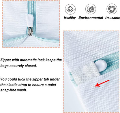 Tenn Well 3Pcs Mesh Laundry Bags For Shoes Sneakers Fits Size 12 | Mesh bags for trainers, tennis shoes, slippers, washing machine safe