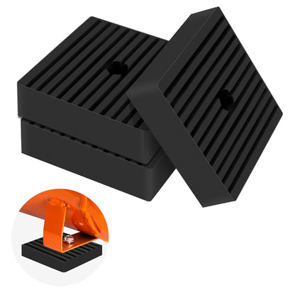ToLanbbt 4 Pack Anti Vibration Pads for Washing Machine 4"x4", 7/8"T EVA Mechanical Damping Vibrating Sound Isolation Pad Rubber Isolator Mat for Compressor, Air Conditioner, Washer, Dryer, Treadmill