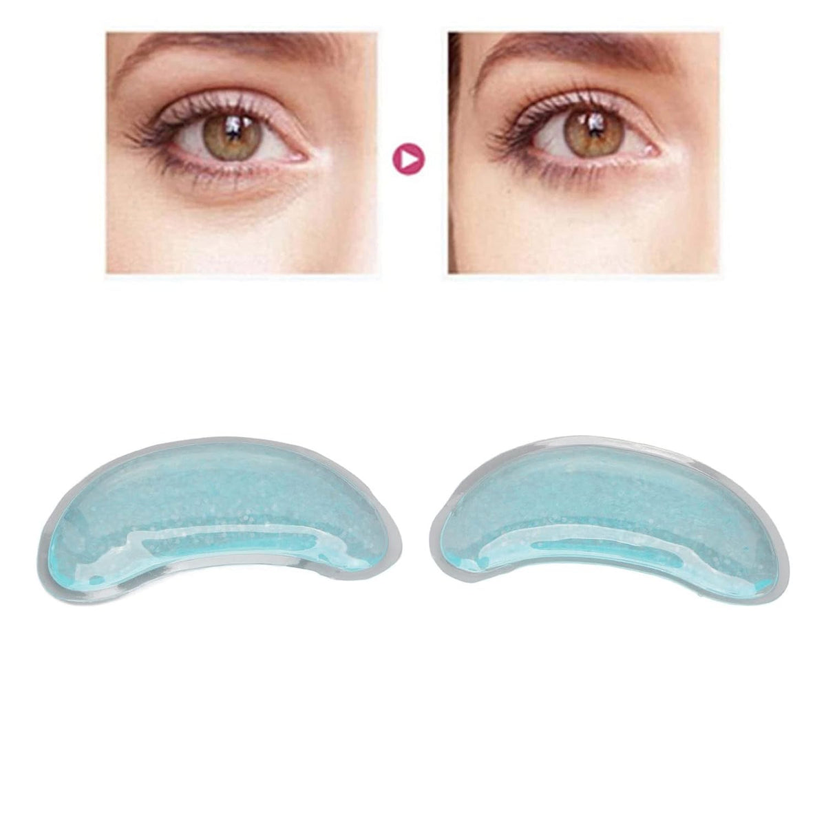 Eye patches, gel eye patches, reusable, effectively relieve eye puffiness and redness, soothe eye fatigue, and relax the eyes.