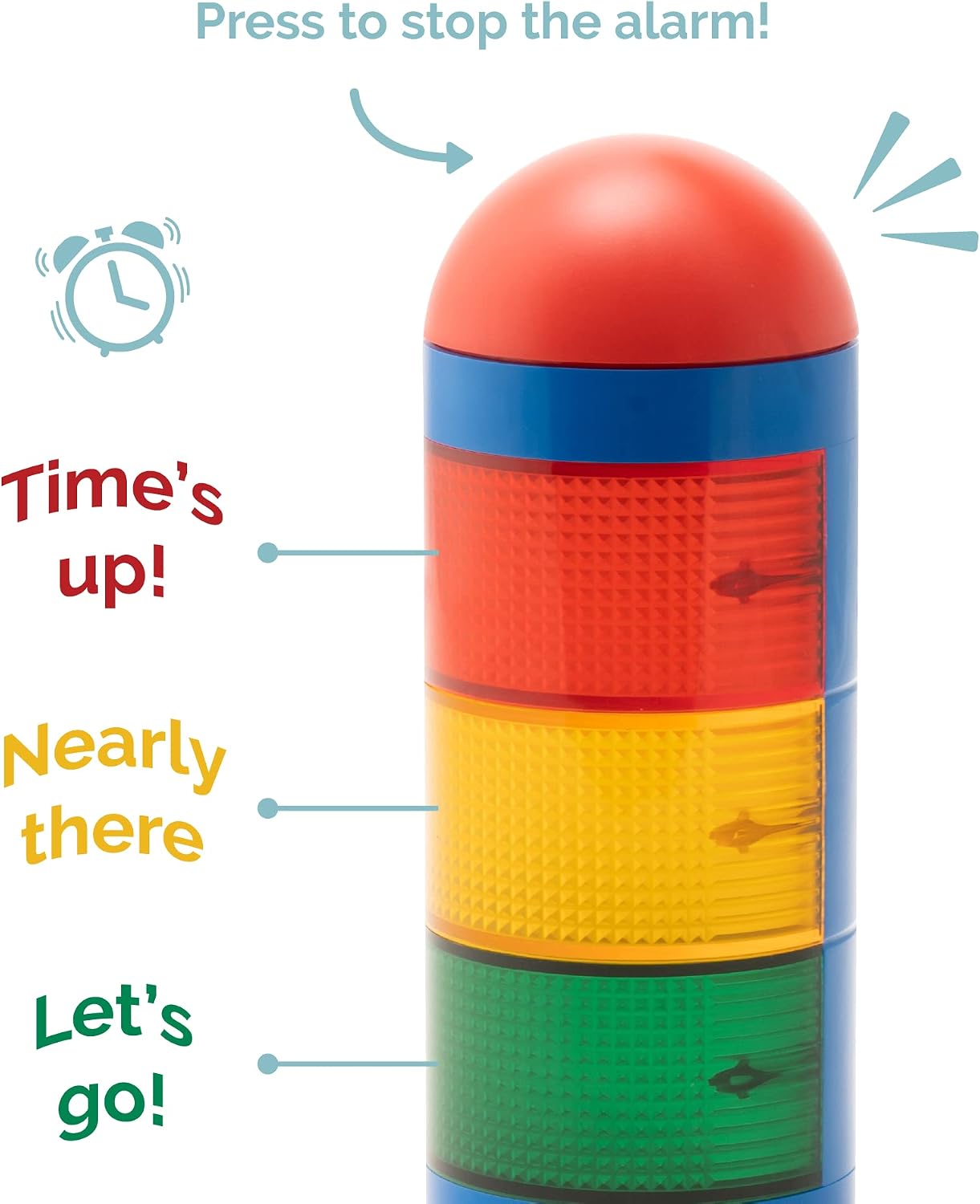 KADAMS Visual Timer for Kids with Pre-Alarm, Traffic Light Countdown Timer for ADHD Toddlers Classroom 24H Digital Timer, 5 Volume Levels Mute Pause Memory for Homework Learning Home Routine
