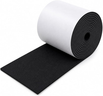 Felt Furniture Pads, Self Adhesive Felt Sheets Roll, Cuttable Felt Pads for Furniture Legs, Heavy Duty Furniture Pads for Hardwood Floors, Chair Wall Protector, Black, 40 x 5 x 0.12 Inch