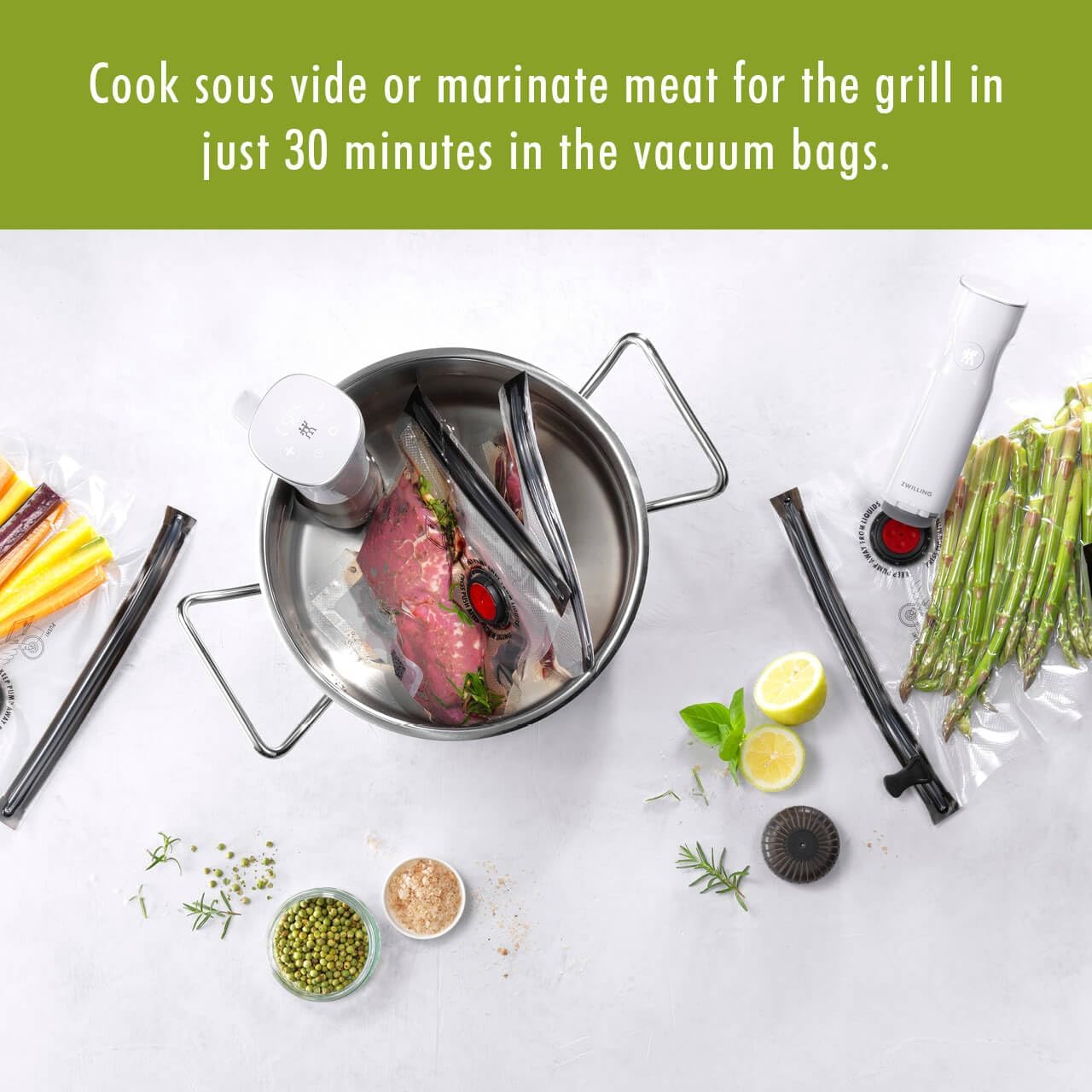 For food to stay fresh up to 5X longer, pump required (not included).