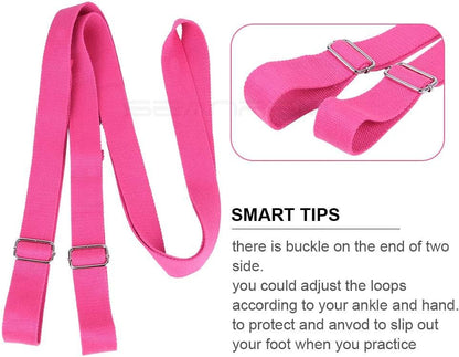 Adjustable Leg Stretcher Lengthen Ballet Stretch Band - Easy Install on Door Flexibility Stretching Leg Strap Great Cheer Dance Gymnastics Trainer Stretching Equipment Taekwondo Training