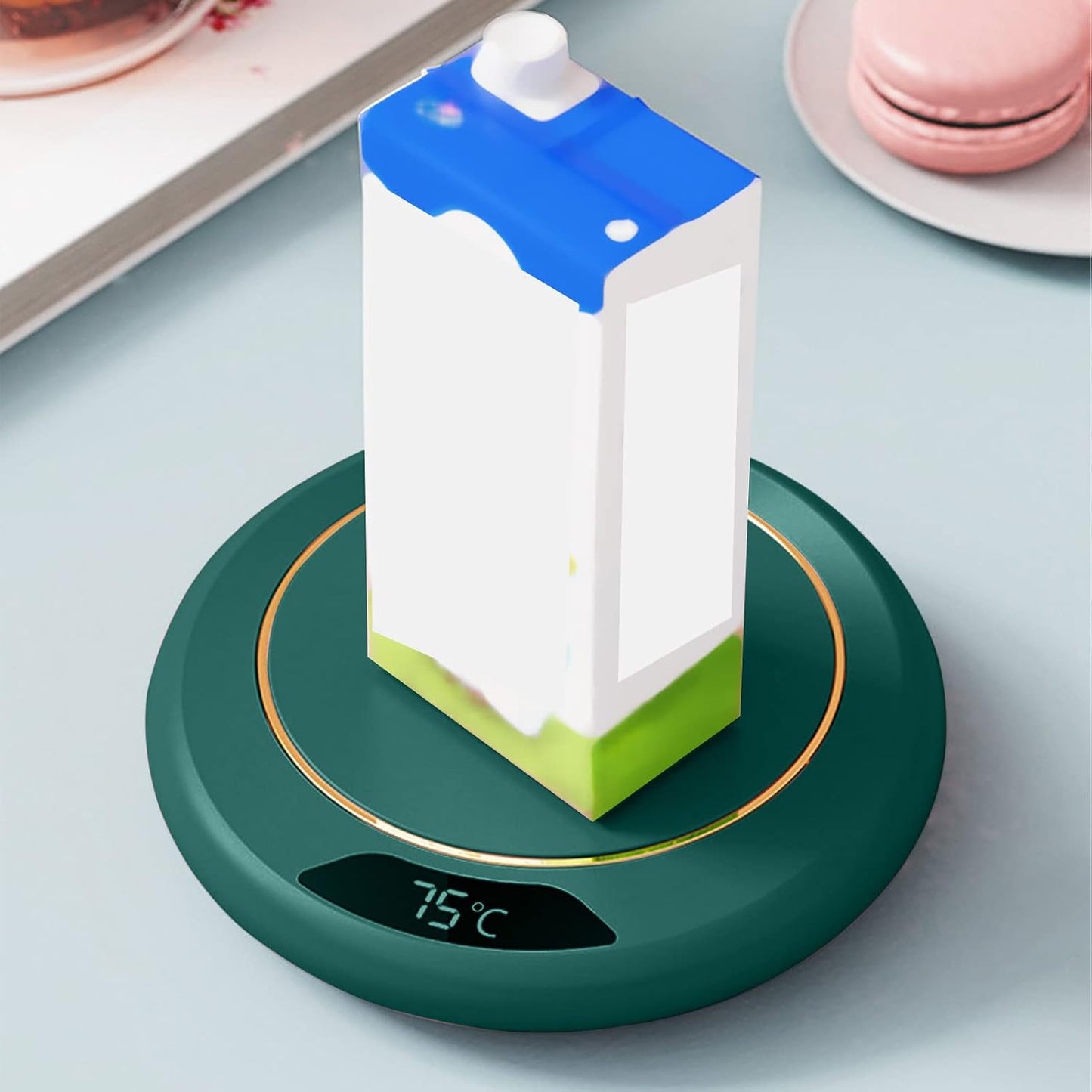 Coffee Warmer for Desk Mug Warmer, Cup Warmer with 8H Automatic Shut Off, Coffee Cup Warmer Keep Coffee, Beverage, Milk, Tea and Hot Chocolate Warm (White)