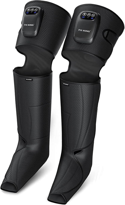 FIT KING Cordless Leg Compression Massager, Foot and Calf Massage Boot