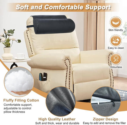 KAAMOS Recliner Headrest Pillow, Recliner Neck Support Pillow, Couch Chair Headrest Cushion for Neck Pain Relief and Cervical Support, Head and Back Cushion for Sofa, Chair