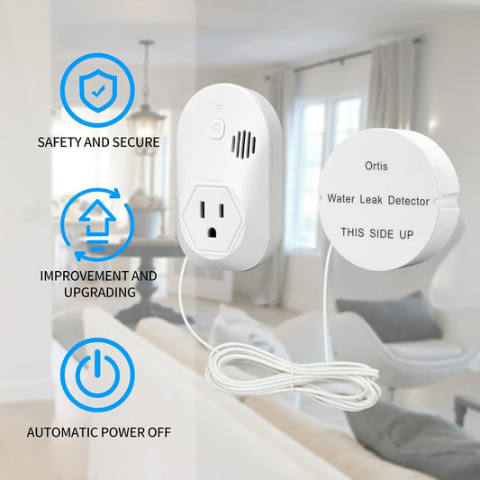 Ortis Water Alarm Leak Detector, 95 dB Loud Alarm, Prevent Serious Floods and Water Damage