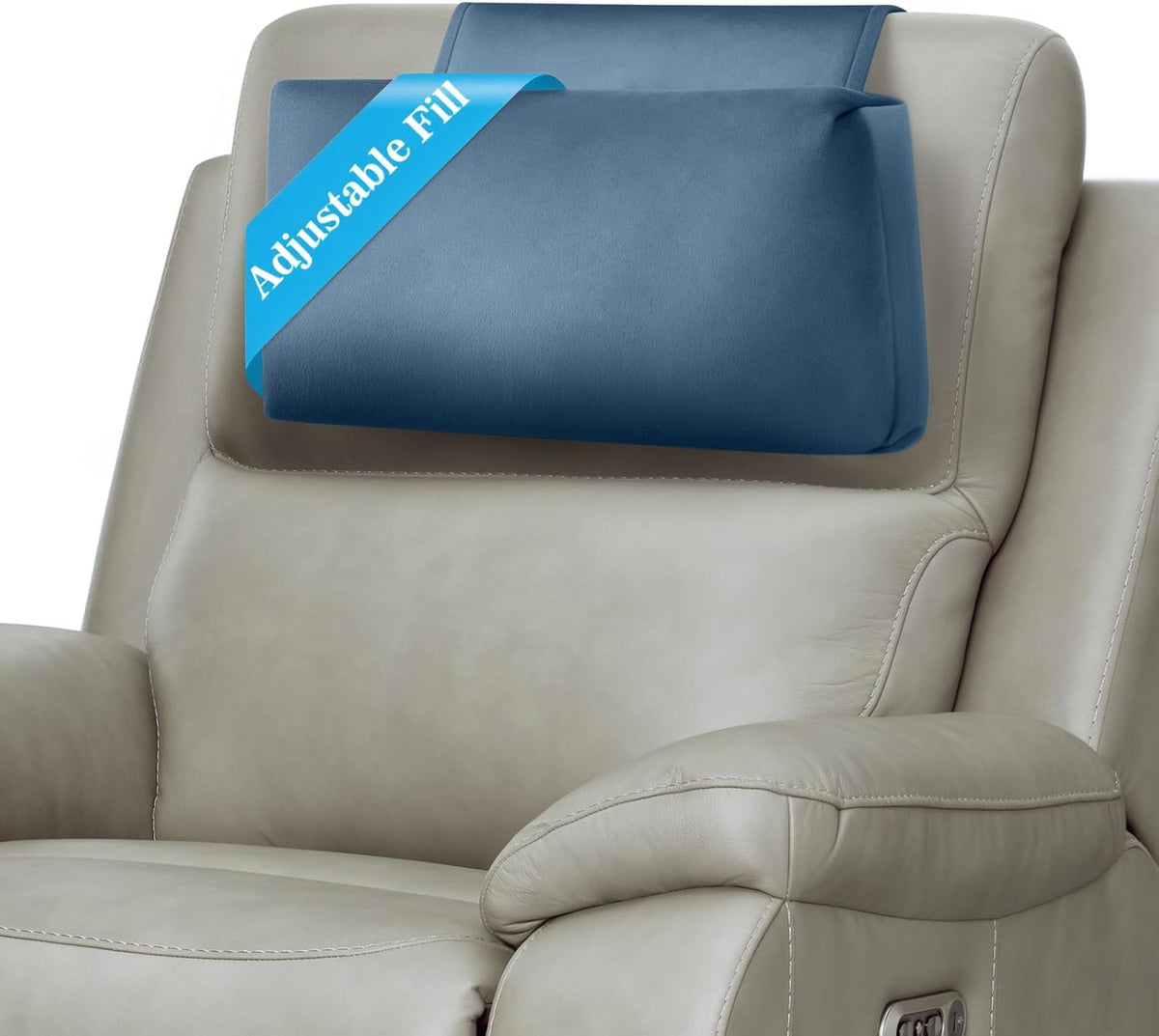 Recliner Headrest Pillow, Adjustable Comfort Neck & Head Support Pillow