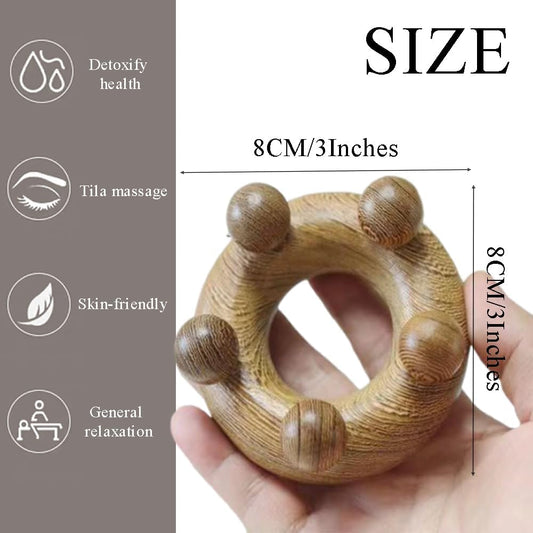 OULIGET Wooden Trigger Point Massage Tool,Spider Shape 5 Legs Massager,Scalp Massager Scraping Tool for Back,Neck,Shoulder and More