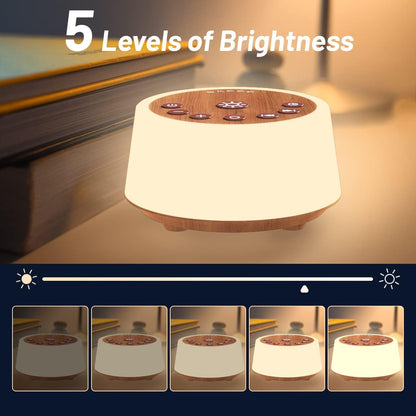 Color Noise Sound Machines with 10 Colors Night Light 25 Soothing Sounds and Sleep White Noise Machine 32 Volume Levels 5 Timers Adjustable Brightness Memory Function for Adults Kids Baby