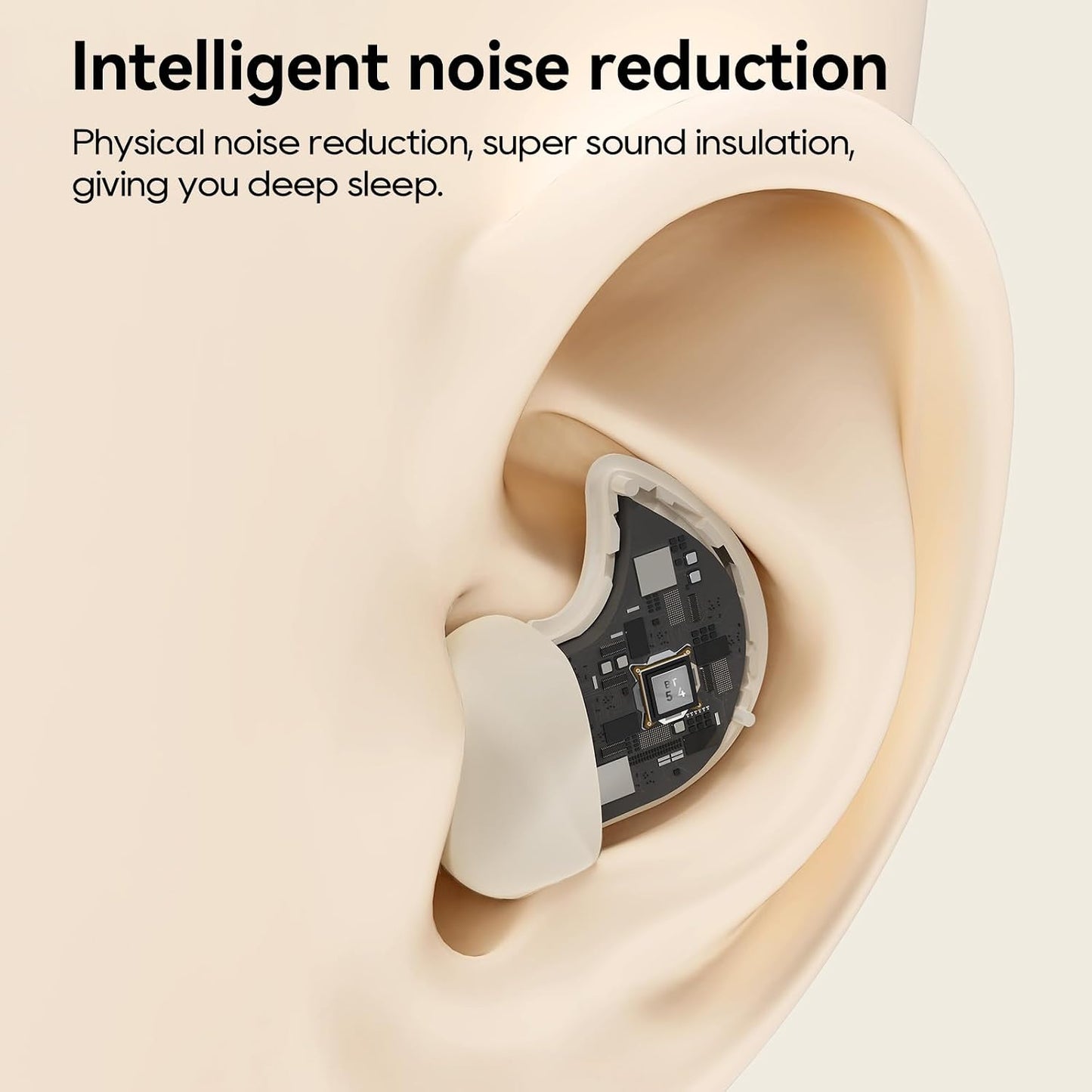 BUGANI Sleep Earbuds for Side Sleepers, Sleep Bluetooth Headphones, | Ear Buds Sleeping Wireless Bluetooth 5.4, 42H Playtime, Mini Invisible Buds for Sleeping, Hidden Earbuds for Small Ears