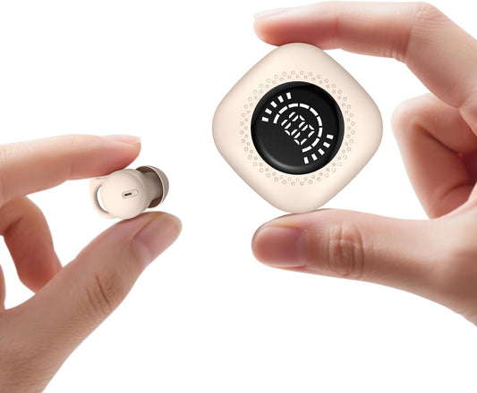 Sleep Headphones, Invisible Sleep Earbuds for Side Sleepers, Small Noise Blocking Sleep Earphones, Bluetooth 5.3 Tiny Hidden Earbuds for Work,Sleeping (Black)