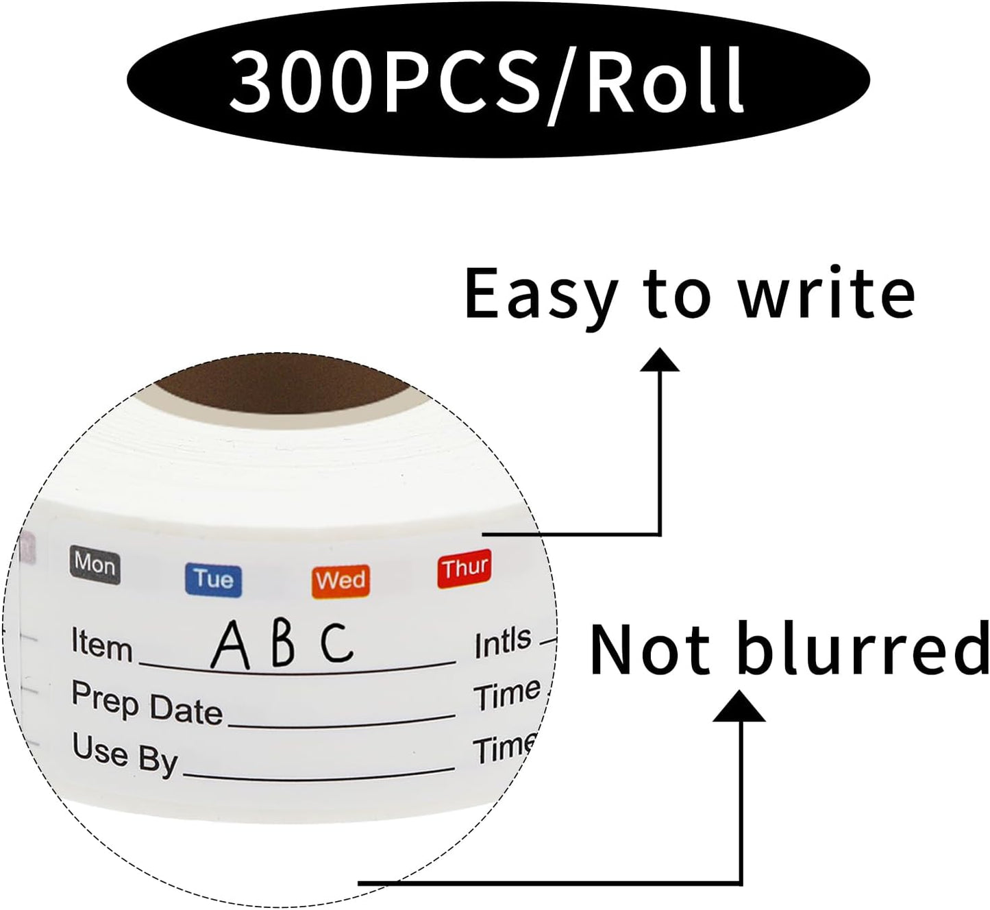 Removable Freezer Labels Stickers, 1 x 3 Inch Blank Removable Freezer Labels Food Storage Stickers, Date Label Waterproof Oil Resistant Easy Clean No Residue- 250 Sheets