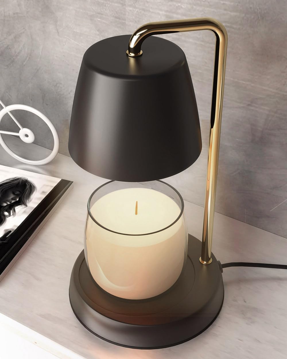 White Candle Warmer Lamp