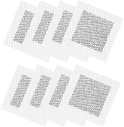 6pcs Drywall Repair Kit, 4" x 4" | Self-Adhesive Wall Patch, Fiberglass Mesh & Aluminum Metal, For Large Holes, Sheetrock Ceiling & Plaster