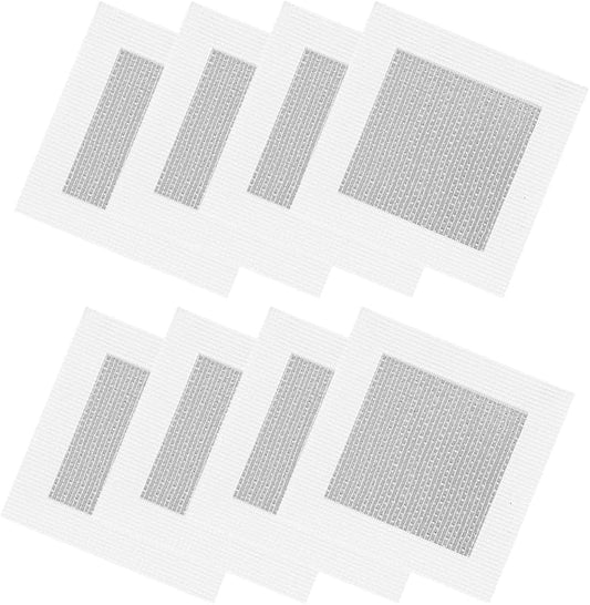 6pcs Drywall Repair Kit, 4" x 4" | Self-Adhesive Wall Patch, Fiberglass Mesh & Aluminum Metal, For Large Holes, Sheetrock Ceiling & Plaster