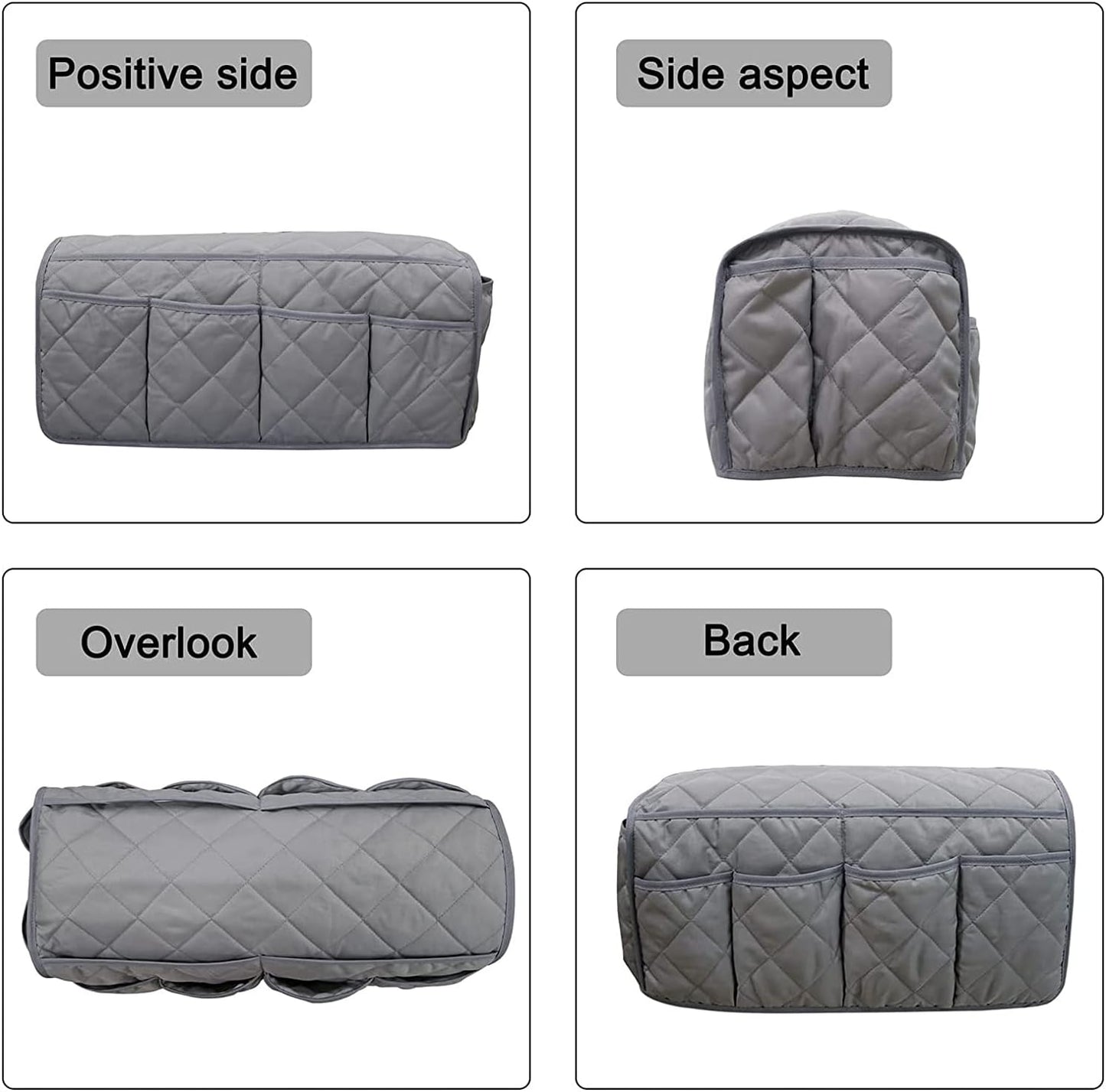 Armchair Caddy for Recliner - Sofa Armrest Organizer with 14 Pockets | Waterproof Remote Control Holder for Recliner, Non-Slip Chair Arm Storage for TV Remote, Phone, Books, Magazine, iPad