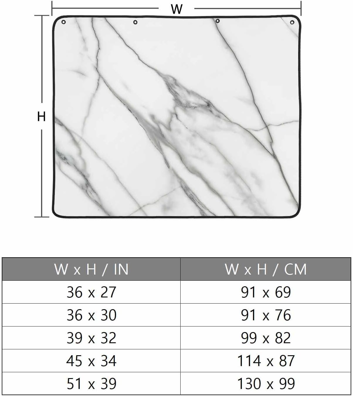 Marble White Magnetic Fireplace Cover, Fireplace Draft Blocker, Ombre Grey Modern Minimalist Fireplaces Blanket for Heat Loss/Cold Air, Fireplaces Draft Stopper Cover for Inside 36''x30''