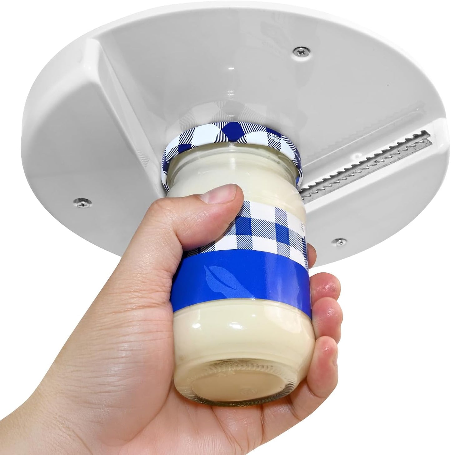 Under Cabinet Jar Opener for Seniors Arthritis Weak Hands | Effortless bottle can opening helper, space saving practical design, multi-functional daily household kitchen gadget tool