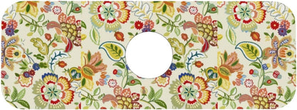 Boho Floral Mandala Yellow Faucet Splash Guard Mat for Kitchen Sink 15x5.5" | FDNUPIAN Kitchen Sink Splash Guard Faucet Faucet Guard Draining Mat Sink Splash Faucet Bathroom