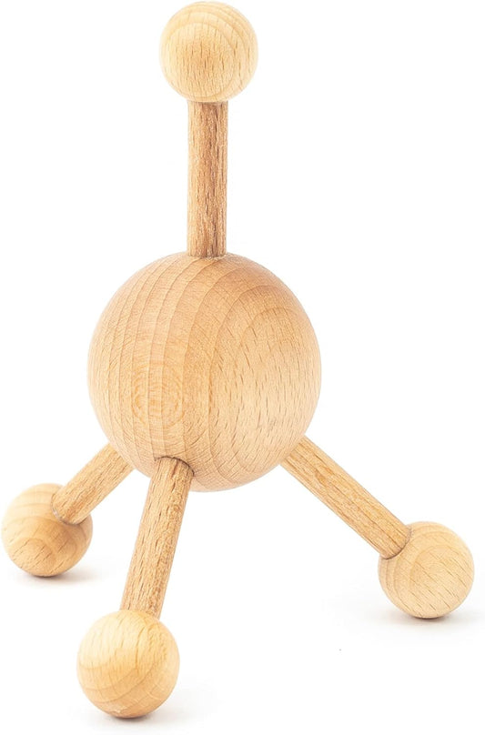 tuuli Accessories – Trigger Point Massage Tool, Multi-Functional Wooden Handheld Massager for Back, Neck, Shoulder and More, Helps Ease Muscle Tension and Support Skin Health